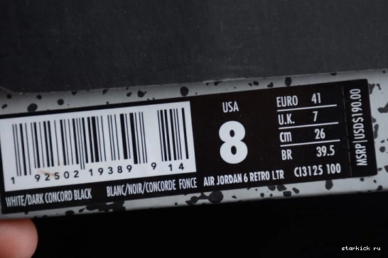 Flight Jordan CI3125-100 Nostalgia CI3125-100 6 Retro  0404